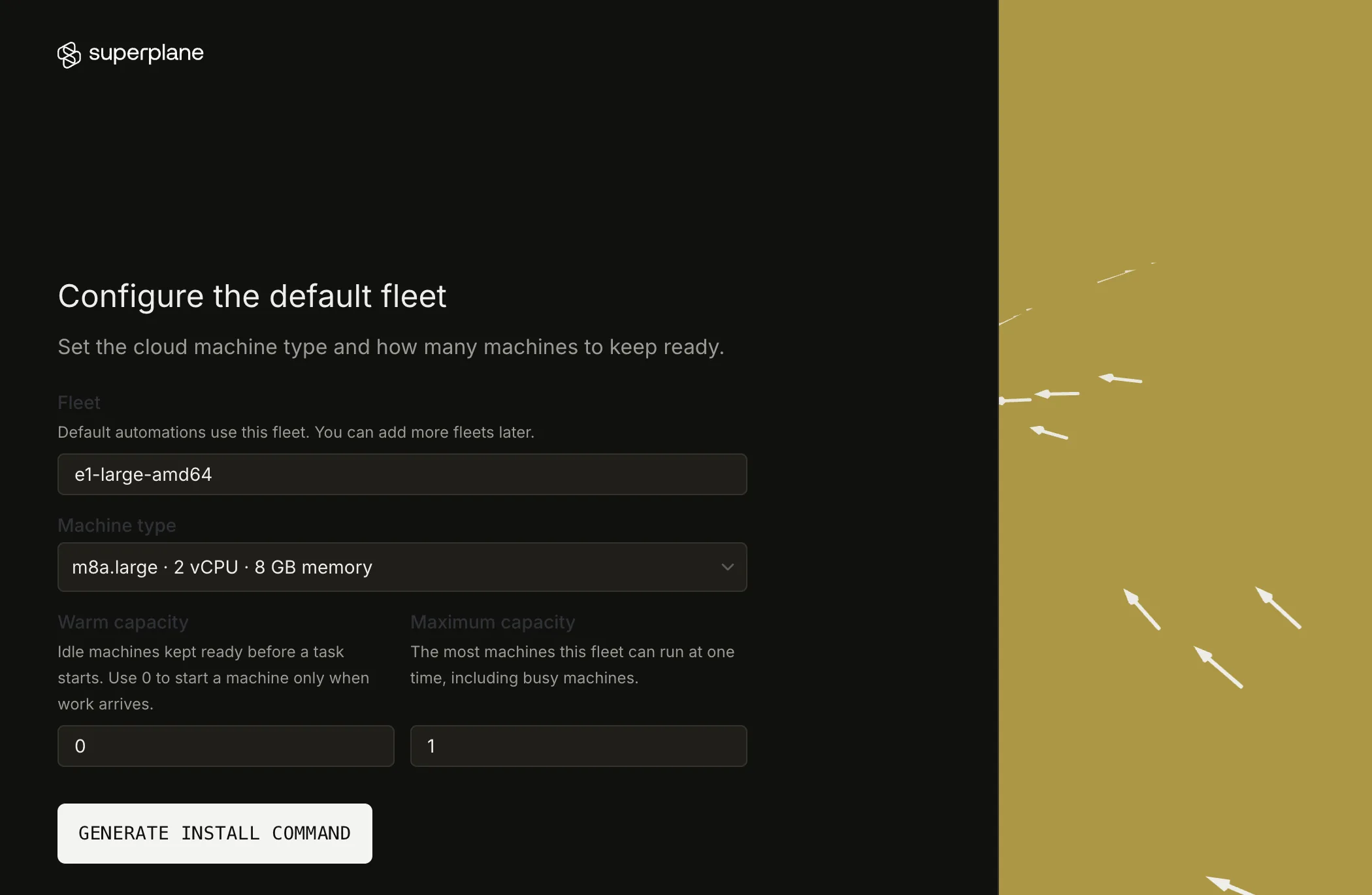 Configure the default fleet